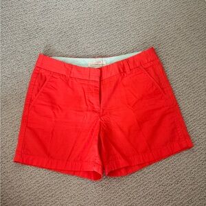 J crew chino short size 6 coral chino shorts